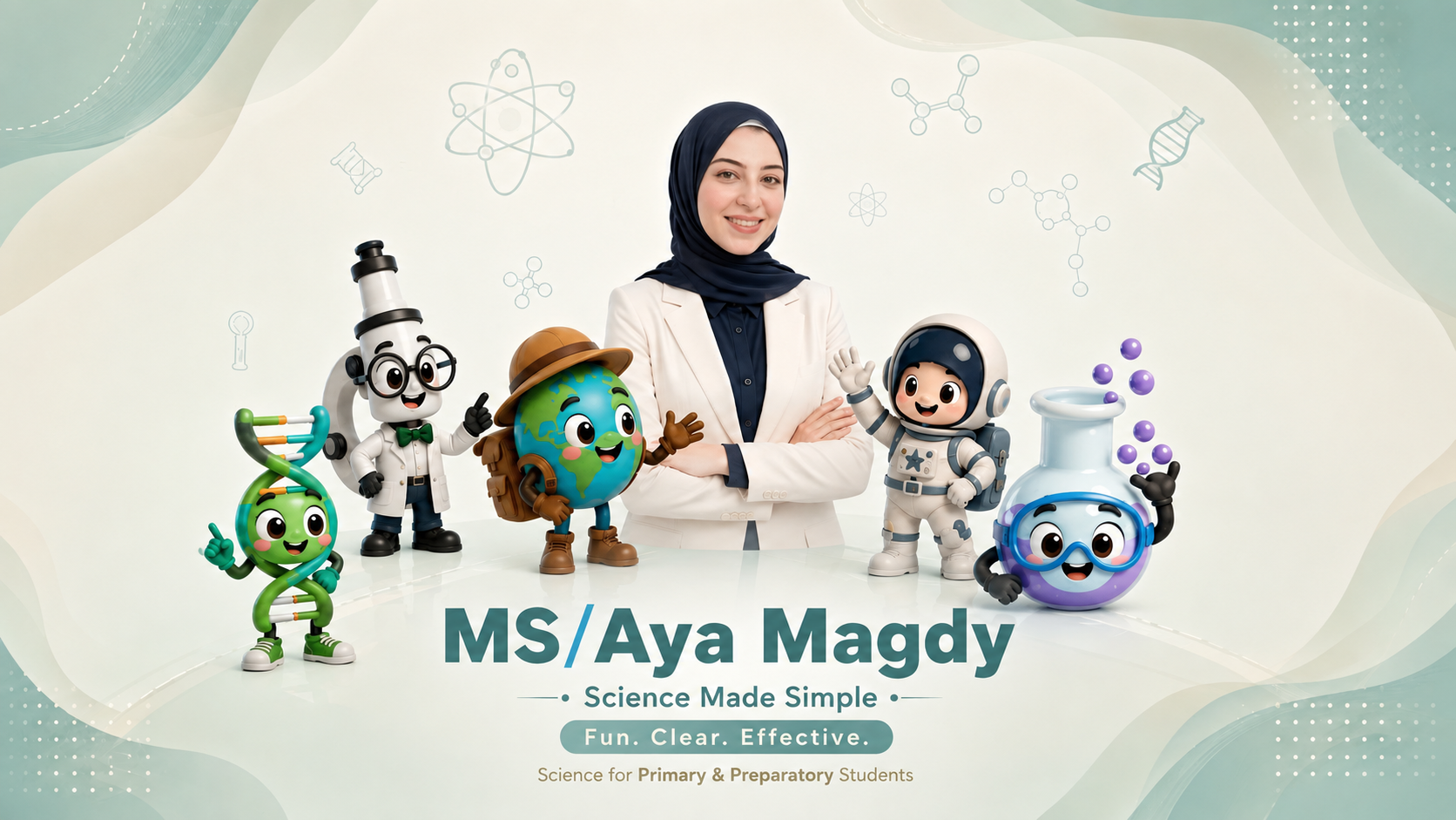 MS/Aya Magdy - Science Hero Background